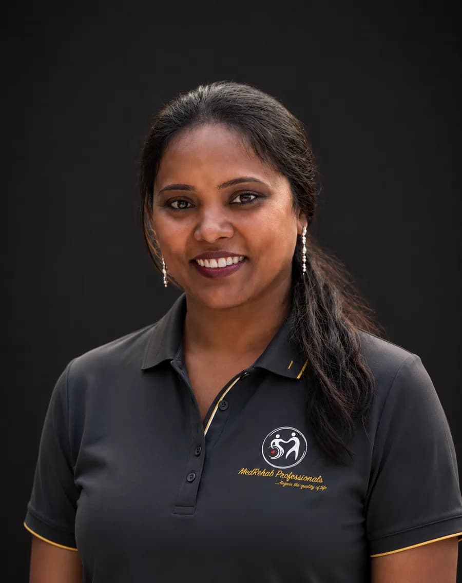 Dr. Sathya Gogineni, DPT — co-owner and senior physiotherapist